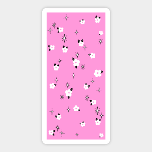 pink flowers Sticker